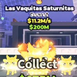 Las Vaquitas Saturnitas $11.2M s (Секретный персонаж) — Roblox, лот №234388