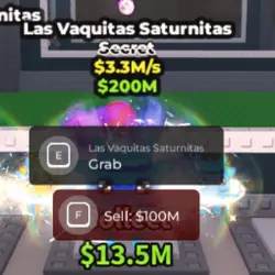 Las Vaquitas Saturnitas $3.3M s (Секретный персонаж) — Roblox, лот №234389