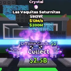 Las Vaquitas Saturnitas Crystal 12 M S (Секретный персонаж) — Roblox, лот №234400