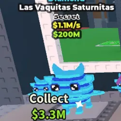 Las Vaquitas Saturnitas Diamond 1.1M s (Секретный персонаж) — Roblox, лот №234403