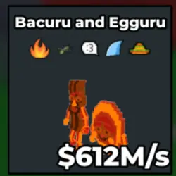 Lava Bacuru and Egguru 612 M s (Секретный персонаж) — Roblox, лот №234431