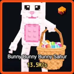 Lava Bunny Bunny Bunny Sahur 13.5M s (Секретный персонаж) — Roblox, лот №234423