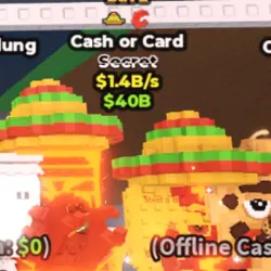 Lava Cash or Card 1.4B s (Секретный персонаж) — Roblox, лот №234479