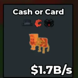 Lava Cash or Card 1.7 B s (Секретный персонаж) — Roblox, лот №234480
