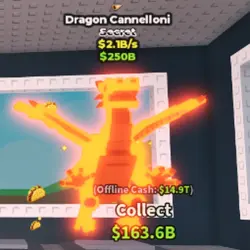 Lava Dragon Cannelloni 2.1B s (Секретный персонаж) — Roblox, лот №234529