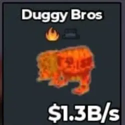 Lava Duggy Bros 1.3B s Matteo Hat and Fire Trait 17 Exist L… — Roblox, лот №234539