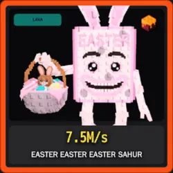 Lava Easter Easter Easter Sahur 7.5M s (Секретный персонаж) — Roblox, лот №234542