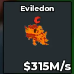 Lava Eviledon 315M s mem2 (Секретный персонаж) — Roblox, лот №234550