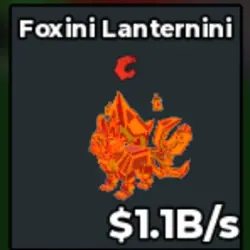 Lava Foxini Lanternini 1.1B s bas2 (Секретный персонаж) — Roblox, лот №234561