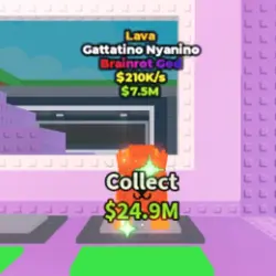 Lava Gattatino Nyanino 210 K s (Brainrot God персонаж) — Roblox, лот №234578