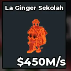 Lava La Ginger Sekolah 450 M s (Секретный персонаж) — Roblox, лот №234630