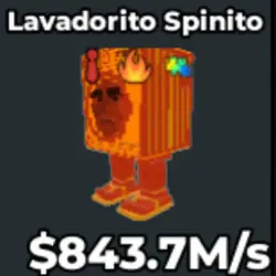 Lava Lavadorito Spinito 843.7M S V314 (Секретный персонаж) — Roblox, лот №234634