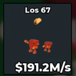 Lava Los 67 191.2 M s (Секретный персонаж) — Roblox, лот №234648