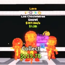Lava Los Chicleteiras 157.5 M s (Секретный персонаж) — Roblox, лот №234661