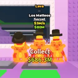 Lava Los Matteos 3 M s (1 TRAIT) (Секретный персонаж) — Roblox, лот №234669