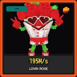 Lava Lovin Rose 195M s (Секретный персонаж) — Roblox, лот №234695