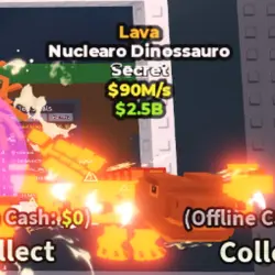 Lava Nuclearo Dinossauro 90m s (Секретный персонаж) — Roblox, лот №234724