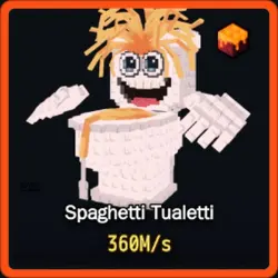 Lava Spaghetti Tualetti 360M s (Секретный персонаж) — Roblox, лот №234757