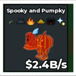 Lava Spooky and Pumpky 2.4B S (Spider + 6 Traits) #J2QF9K (… — Roblox, лот №234759