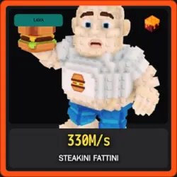 Lava Steakini Fattini 330M s (Секретный персонаж) — Roblox, лот №234760