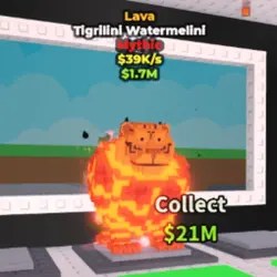 Lava Tigrilini Watermelini (Мифический персонаж) — Roblox, лот №234880