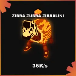 Lava Zibra Zubra Zibralini 36K s (Taco персонаж) — Roblox, лот №234862