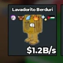 Lavadorito Spinito Gold [1.2 B s ] with Fire trait , Buffal… — Roblox, лот №234944