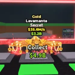 Lavamanta Gold 35.6M s (Секретный персонаж) — Roblox, лот №235007