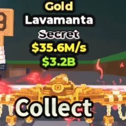 Lavamanta Gold ultra rare (Секретный персонаж) — Roblox, лот №235009
