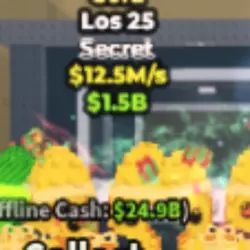Los 25 12.5M s Gold secret (Секретный персонаж) — Roblox, лот №235096