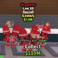 Los 25 Bloodrot (Секретный персонаж) — Roblox, лот №235133