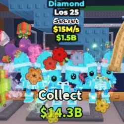 Los 25 Diamond 15M s (Секретный персонаж) — Roblox, лот №235144