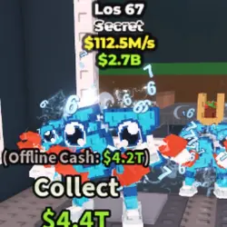 Los 67 112.5M s (Секретный персонаж) — Roblox, лот №235177