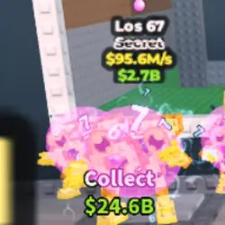 Los 67 Gold 95.6 M s (Секретный персонаж) — Roblox, лот №235227