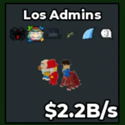 Los Admins 2.2B s (Секретный персонаж) — Roblox, лот №235237