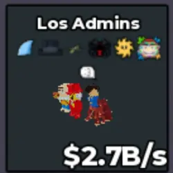 Los Admins 2.7B s bos9 (Секретный персонаж) — Roblox, лот №235240