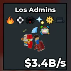 Los Admins 3.4B s (Секретный персонаж) — Roblox, лот №235243