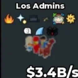 Los Admins 3.4B s + 9 GOOD TRAIT dian (Секретный персонаж) — Roblox, лот №235244