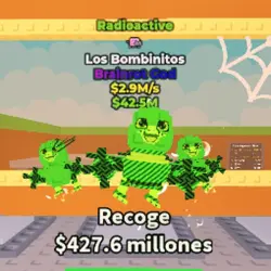 Los Bombinitos Radioactive 2.9M s - God Radioactive (Brainr… — Roblox, лот №235263