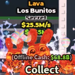 Los Bunitos Lava 25.5 M s (Секретный персонаж) — Roblox, лот №235363
