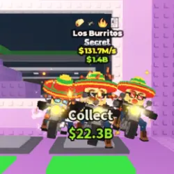Los Burritos 131.7 M s (4 Traits) (Taco Trait) (Секретный п… — Roblox, лот №235370