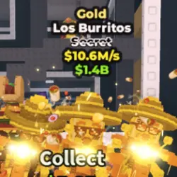 Los Burritos Gold 10.6 M s (Секретный персонаж) — Roblox, лот №235394