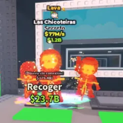 Los Chicleteiras Lava - 77M s (Секретный персонаж) — Roblox, лот №235463