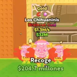 Los Chihuaninis Gold 1.3M s - God Gold (Brainrot God персон… — Roblox, лот №235492