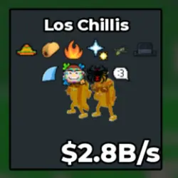 Los Chillis 2.8B s (Секретный персонаж) — Roblox, лот №235509