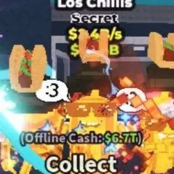 Los Chillis Gold $2.4B S (Секретный персонаж) — Roblox, лот №235521