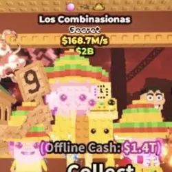 Los Combinasionas 168.7M s - Gold (Секретный персонаж) — Roblox, лот №235548