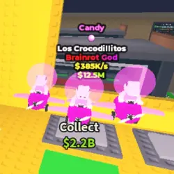 Los Crocodilitos Candy $385K s (1 Trait) No Taco (Brainrot … — Roblox, лот №235607
