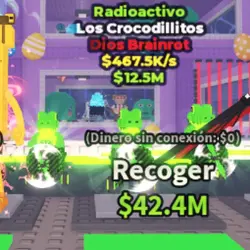Los Crocodillitos Radioactive (Brainrot God персонаж) — Roblox, лот №235616