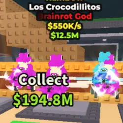 Los Crocodrillitos Rainbow (Brainrot God персонаж) — Roblox, лот №235617